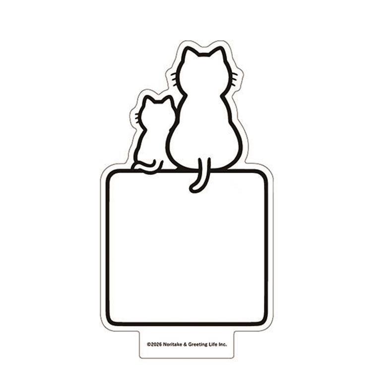 2027年1月始まり ダイカットカレンダー Noritake キャット キャット
