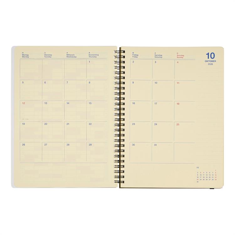 2026年10月始まり手帳 月間 XL ロルバーンダイアリー イエロー イエロー