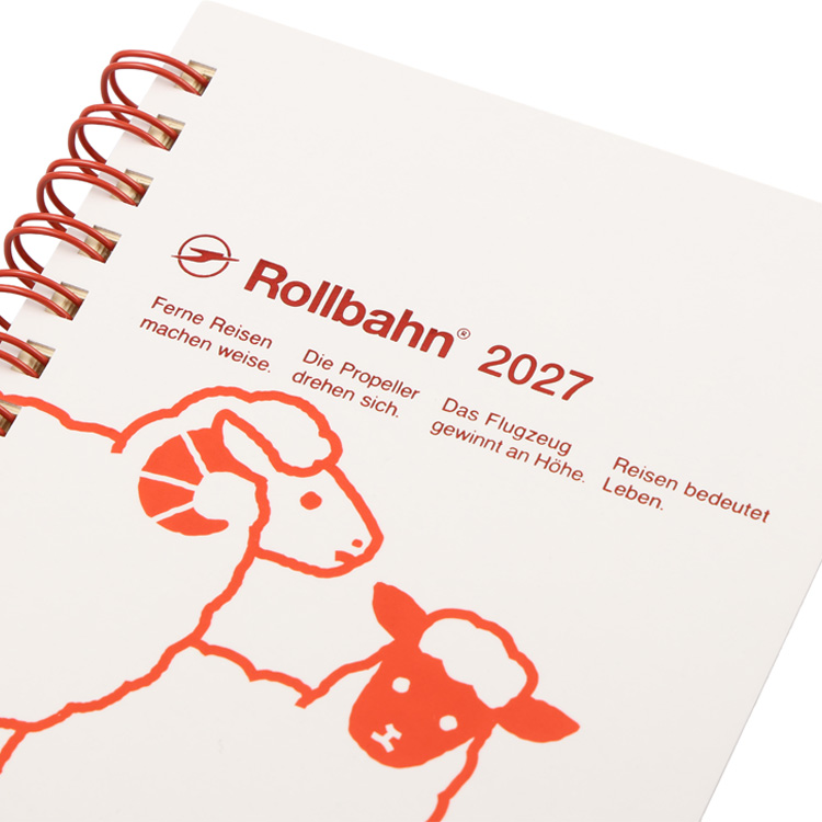 2026年10月始まり手帳 月間 M ロルバーンダイアリー ひつじレッド【ロフト限定】 ひつじレッド