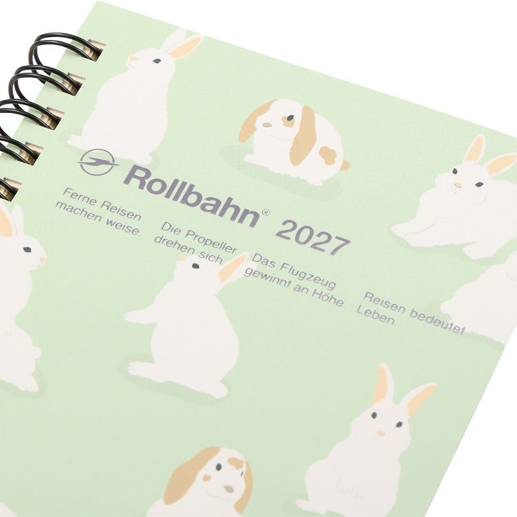 2026年10月始まり手帳 月間 M ロルバーンダイアリー ウサギ【ロフト限定】 ウサギ