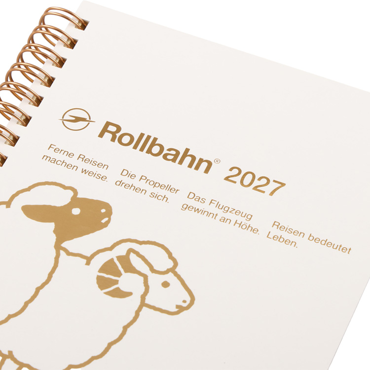 2026年10月始まり手帳 月間 L ロルバーンダイアリー ひつじゴールド【ロフト限定】 ひつじゴールド