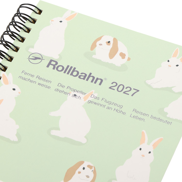 2026年10月始まり手帳 月間 L ロルバーンダイアリー ウサギ【ロフト限定】 ウサギ