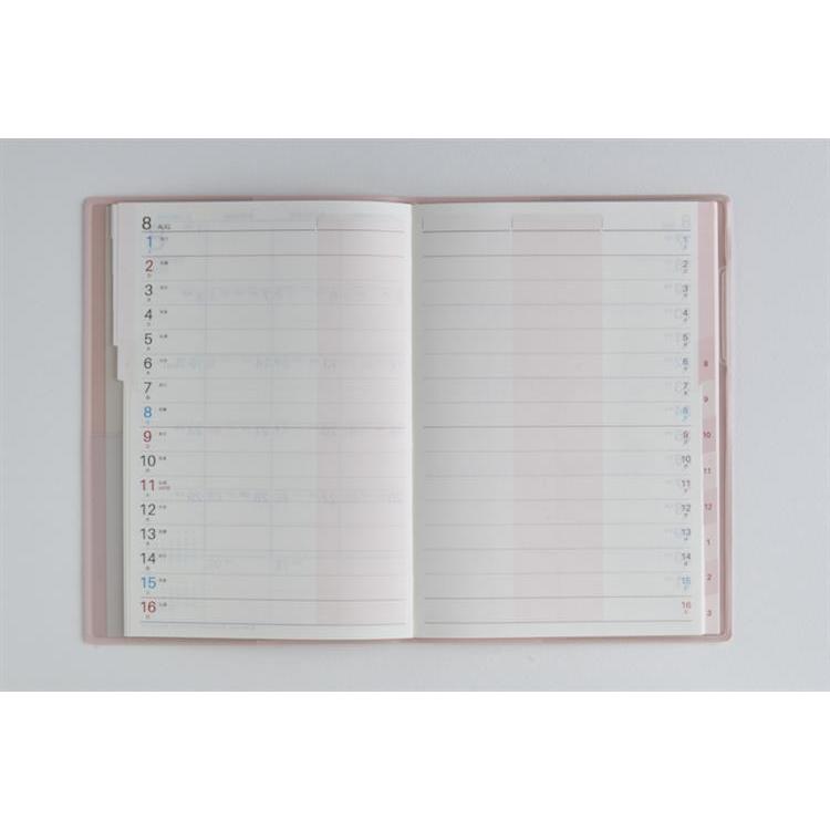 2026年3月始まり手帳 月間 B6 ティーズファミリー手帳1(611)リュクスピンク