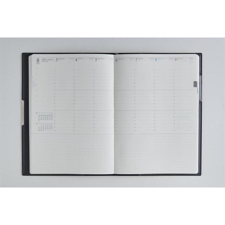 2026年4月始まり手帳 週間バーチカル A5 ティーズディレクションダイアリーワイド(645)ネイビー