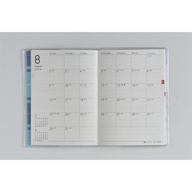 2026年3月始まり手帳 月間 B7 プチクレール2(672)