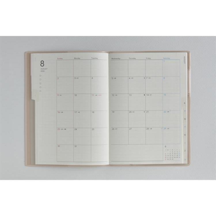 2026年3月始まり手帳 月間 B6 トリンコ2(711)ピンクベージュ ピンクベージュ