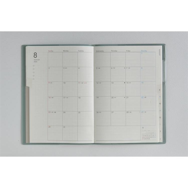 2026年3月始まり手帳 月間 B6 トリンコ2(713)ダルブルー ダルブルー