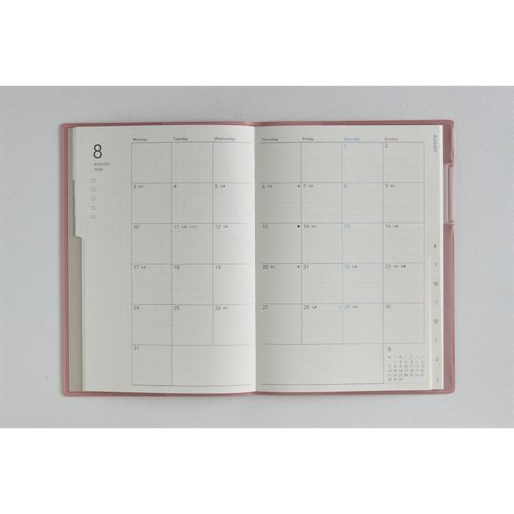 2026年3月始まり手帳 月間 B6 トリンコ2(715)ソフトローズ ソフトローズ