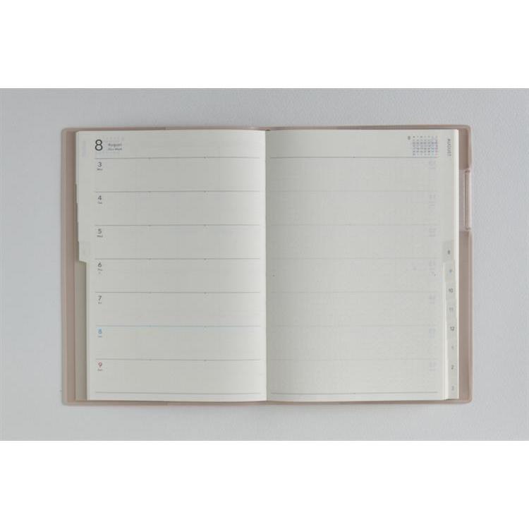 2026年4月始まり手帳 週間レフト B6 トリンコ6(746)ドーンピンク ドーンピンク