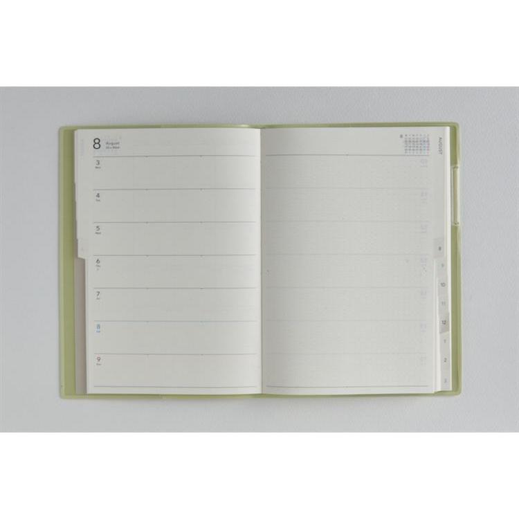 2026年4月始まり手帳 週間レフト B6 トリンコ6(747)セージグリーン セージグリーン