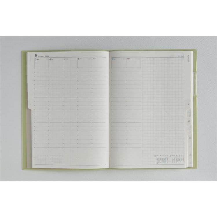 2026年4月始まり手帳 週間バーチカル A5 トリンコ11(751)セージグリーン セージグリーン