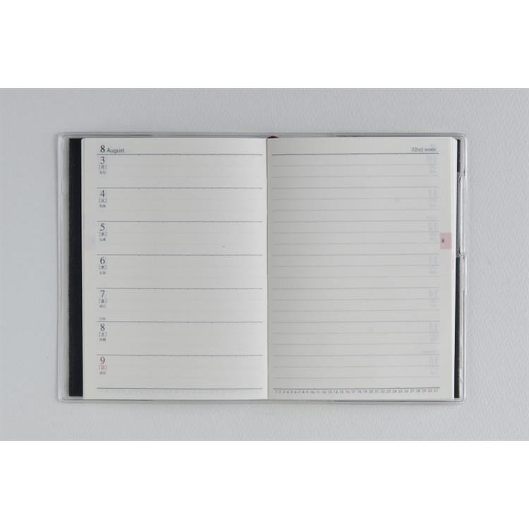 2026年3月始まり手帳 週間レフト B7 ティーズピュア1(762)ブラック