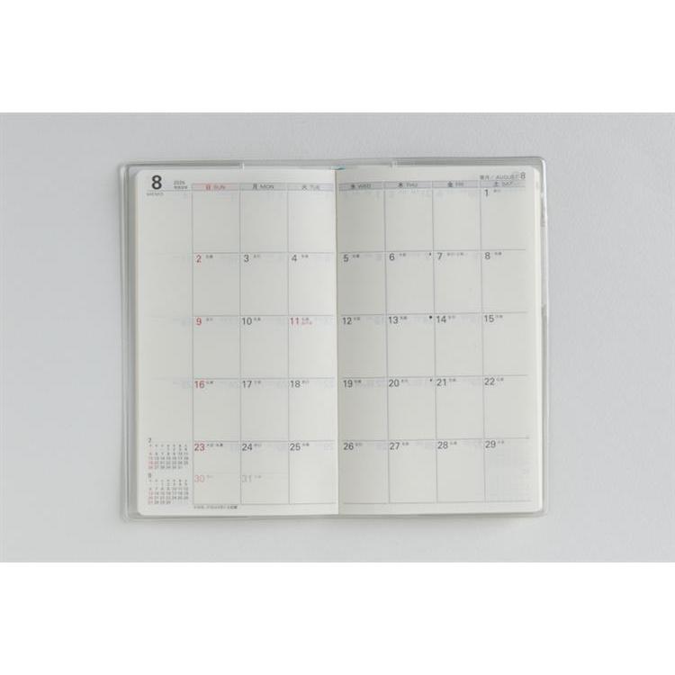 2026年3月始まり手帳 月間 B7 リベルデュオ8(798)ライト・ミモザ