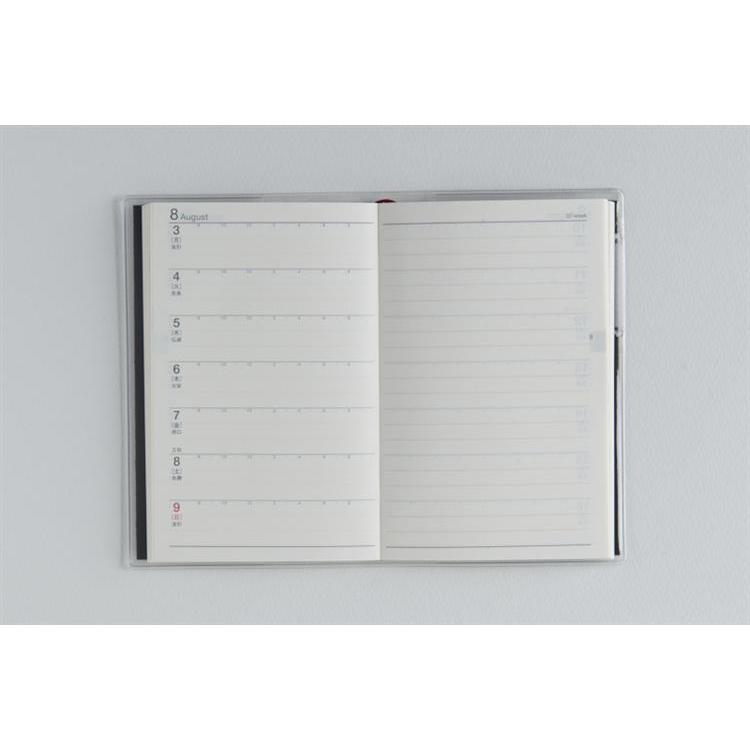 2026年3月始まり手帳 週間レフト B7 ビジネス手帳 小型版 5(842)黒