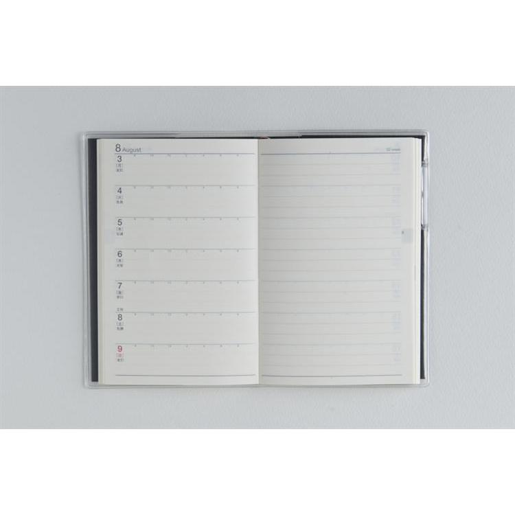 2026年3月始まり手帳 週間レフト B7 ビジネス手帳 小型版 1(846)チタングレー