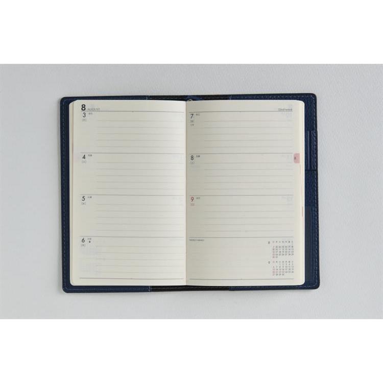 2026年3月始まり手帳 週間ブロック B7 ティーズビュー4(851)ネイビー