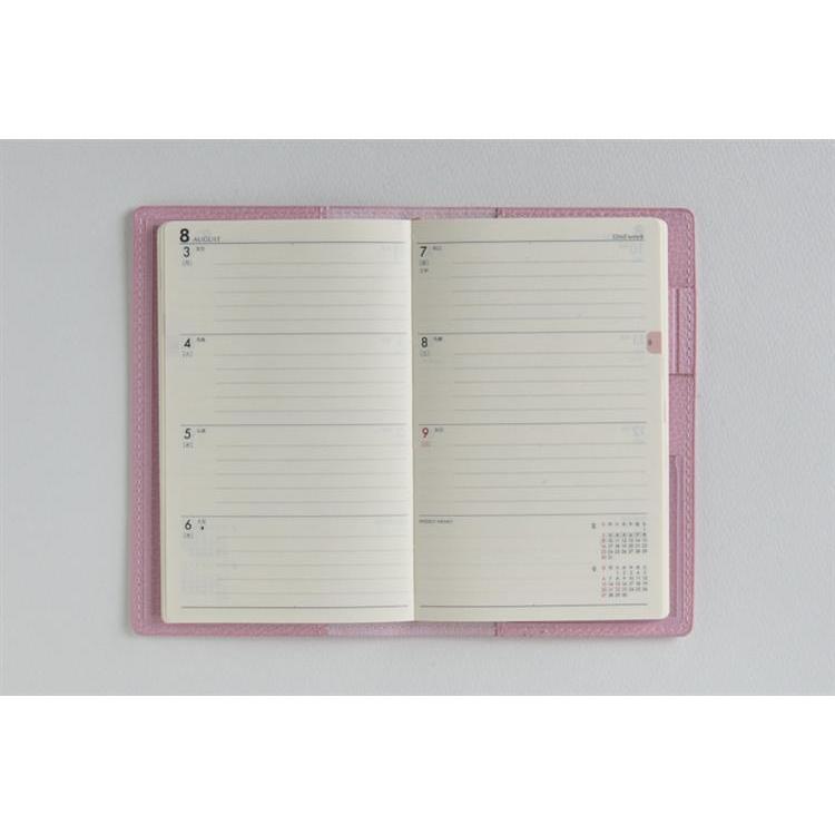 2026年3月始まり手帳 週間ブロック B7 ティーズビュー6(852)ダスティピンク