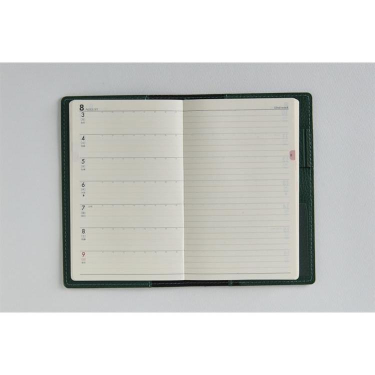 2026年3月始まり手帳 週間レフト B7 ティーズビュー3(854)パイングリーン