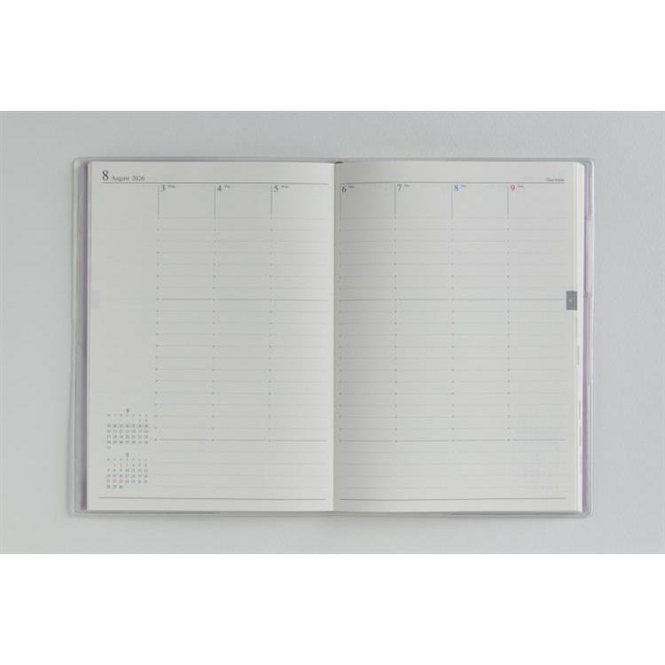 2026年4月始まり手帳 週間バーチカル B6 プラーノ4(864)ラベンダーフロスト