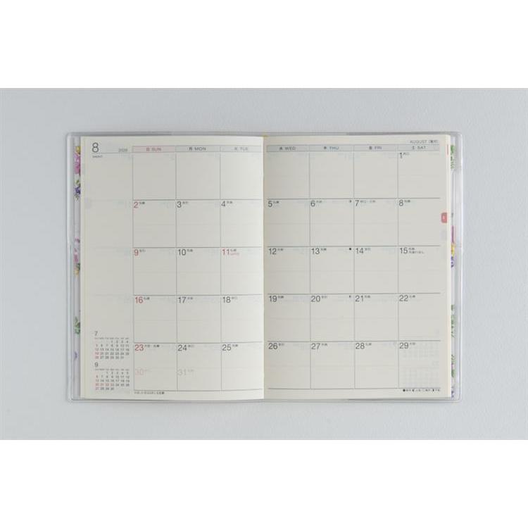 2026年2月始まり手帳 月間 A6 ラフィーネ2(876)