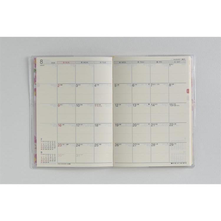 2026年2月始まり手帳 月間 A6 ラフィーネ3(877)