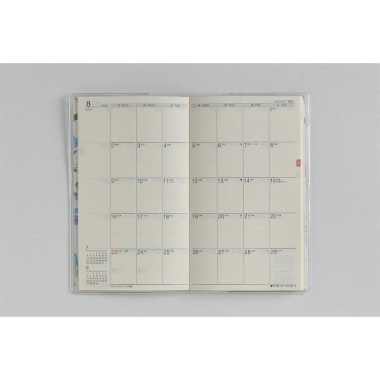 2026年2月始まり手帳 月間 B7 ラフィーネスリム3(897)