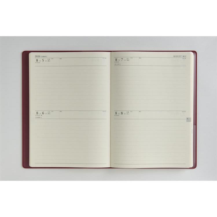 2026年4月始まり手帳 デイリー A5 業務日誌(903)エンジ