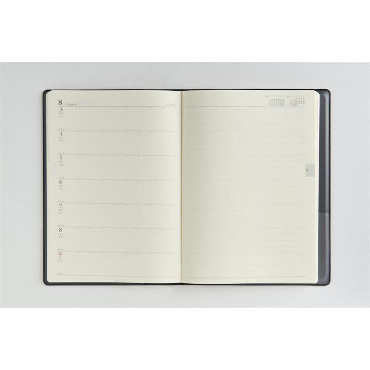 2026年3月始まり手帳 週間レフト A5 デスクダイアリー(912)黒