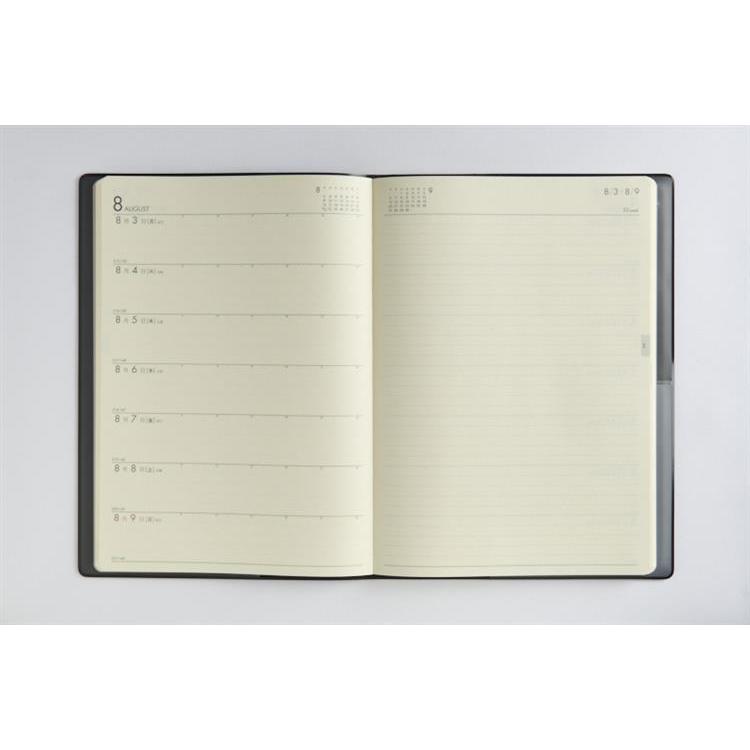 2026年3月始まり手帳 週間レフト B5 デスクダイアリー(931)黒