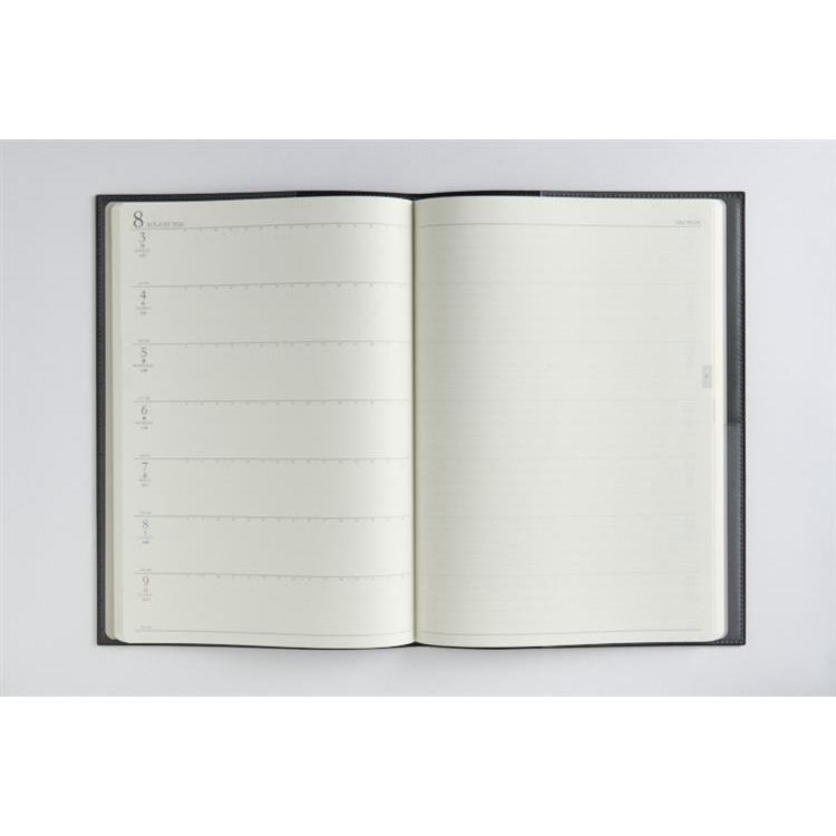 2026年3月始まり手帳 週間レフト B5 デスクダイアリーカジュアル(970)黒