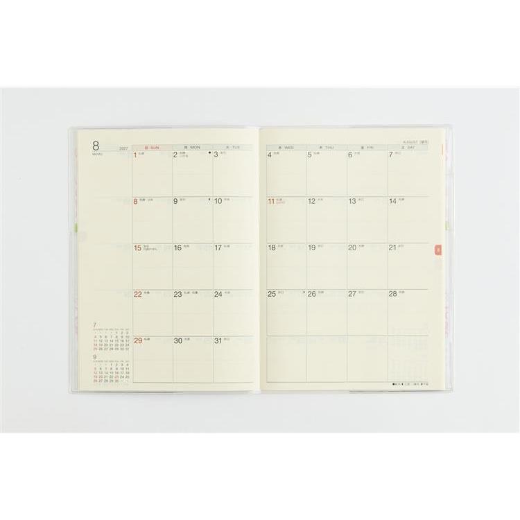 2026年11月始まり手帳 月間 A5 ラフィーネフラン2 花柄