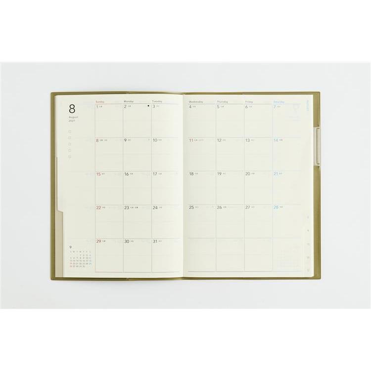 2026年12月始まり手帳 月間 A5 torinco12 ヴィンテージカーキ