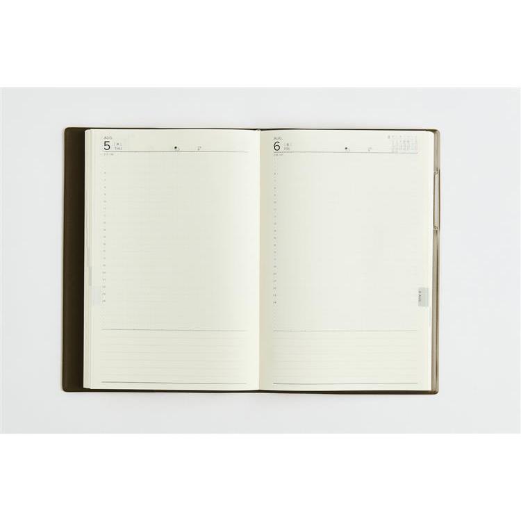 2027年1月始まり手帳 デイリー B6変型 torinco1 スモーキーブラウン