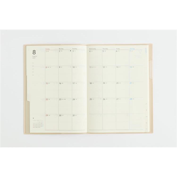 2026年12月始まり手帳 月間 A5 torinco12 ピンクベージュ
