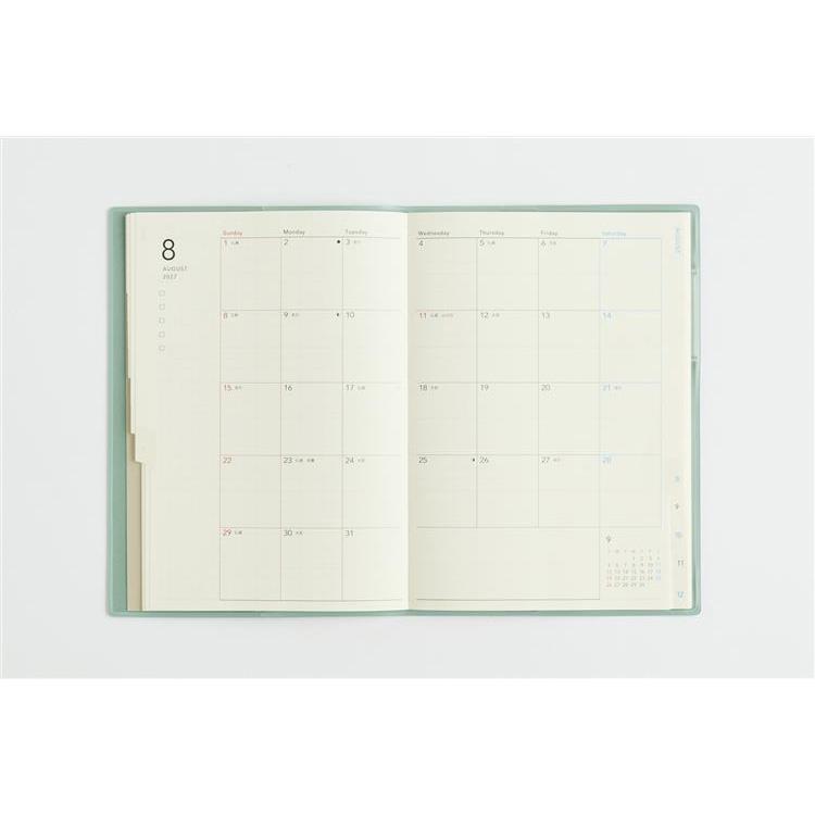 2026年12月始まり手帳 月間 B6 torinco2 ミューテッドブルー