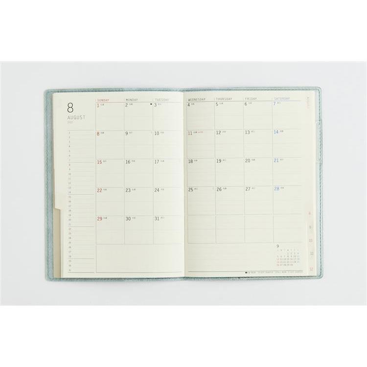 2026年12月始まり手帳 月間 B6 リラクレール4 ブルーフロマージュ