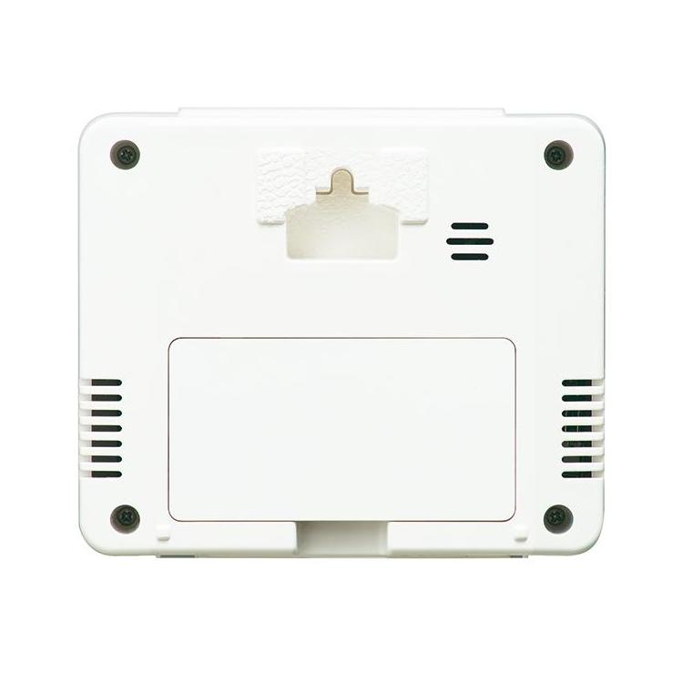 温湿度表示付アラームクロック ホワイト