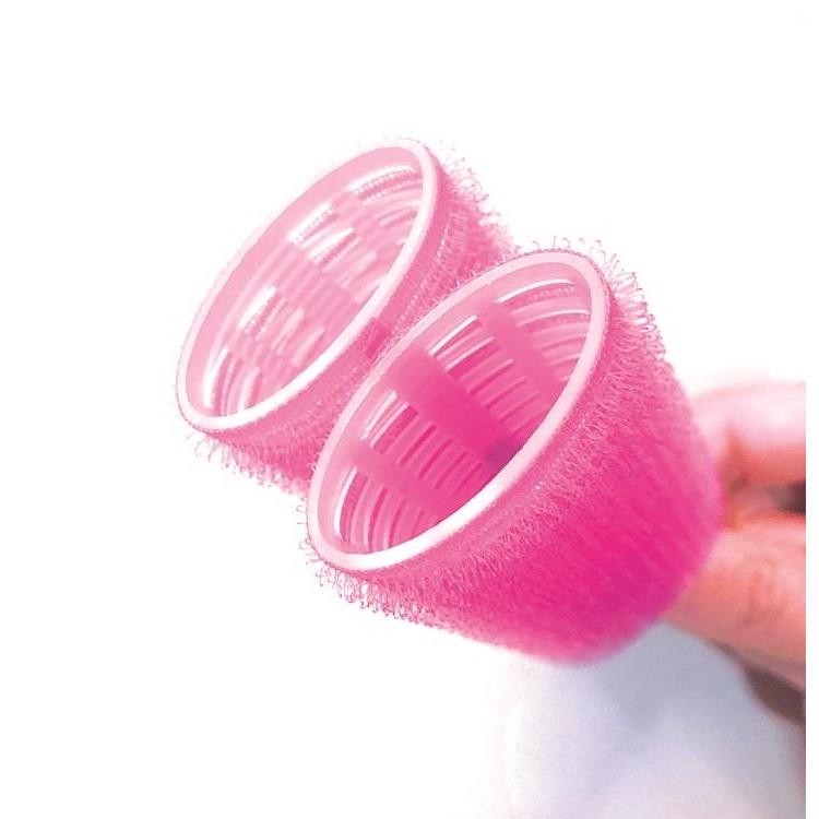 S字 前髪カーラー ピンク