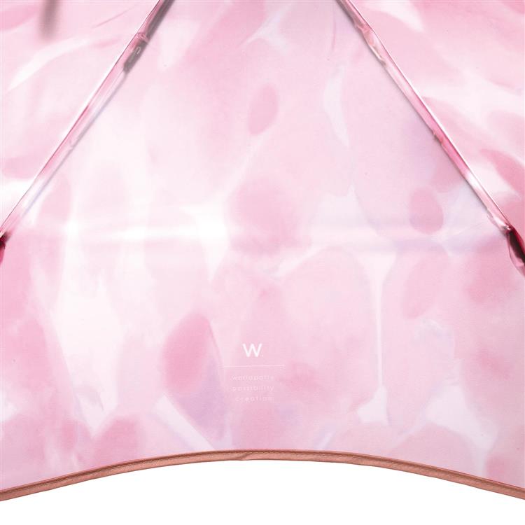 折りたたみ傘 ビニール傘 フラワーベース ピンク ピンク