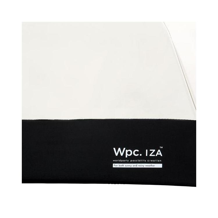 折りたたみ傘 晴雨兼用 IZA compact オフ×ブラック オフ×ブラック
