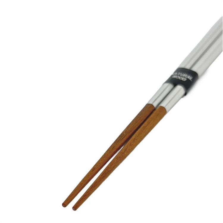 食洗七角箸 結彩 23cm 薄墨 薄墨