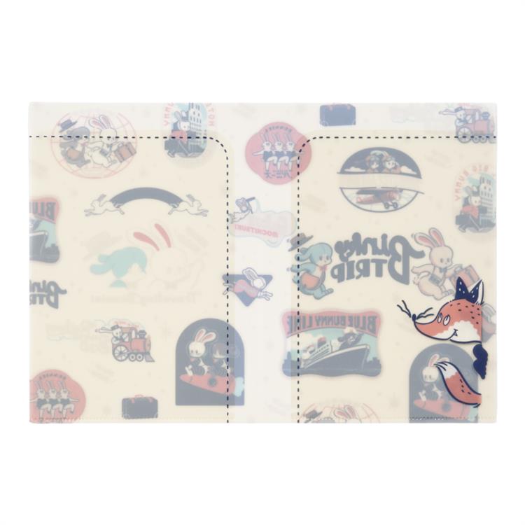 ダブルポケットファイル A5 オビワン×ロッカク Traveling Bunnies Traveling Bunnies