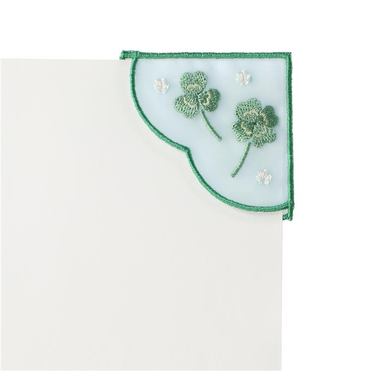 刺繍ブックマーク funlog クローバー クローバー