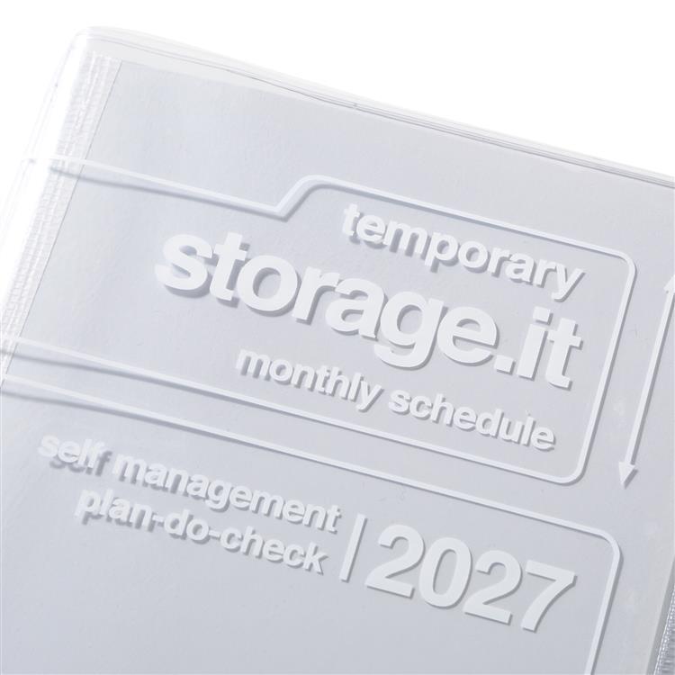 2026年12月始まり手帳 月間 B6 ストレージイット クリア