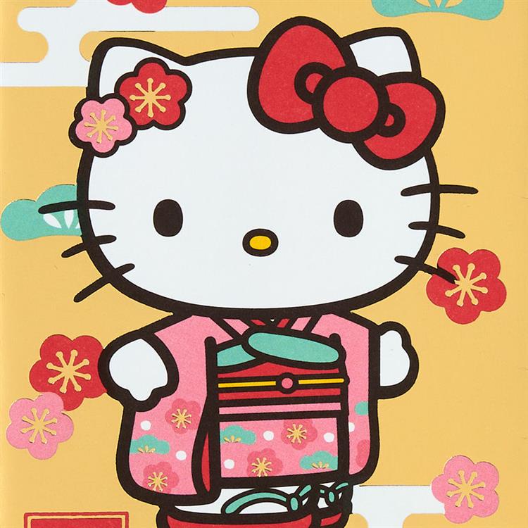 年賀ぽち袋 サンリオキャラクターズ ハローキティ 金 3枚入り ハローキティ