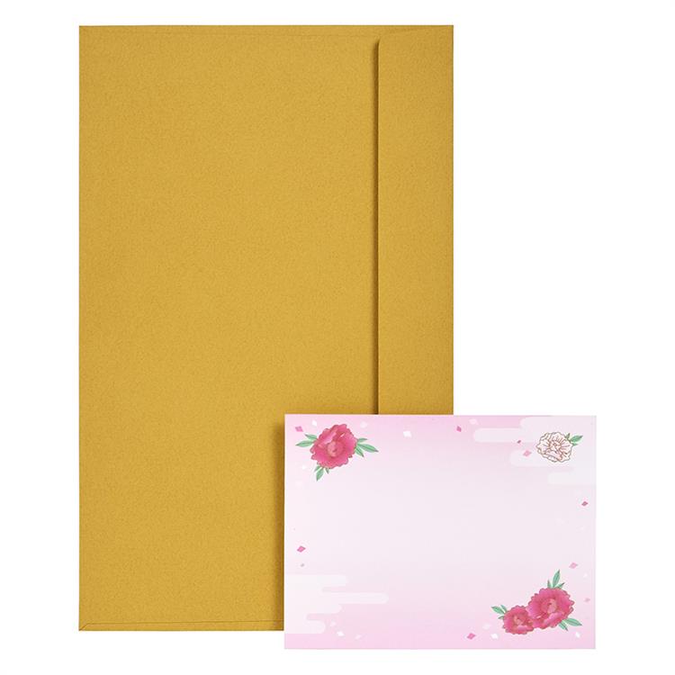 和風クリスマスカード 立体 日本人形