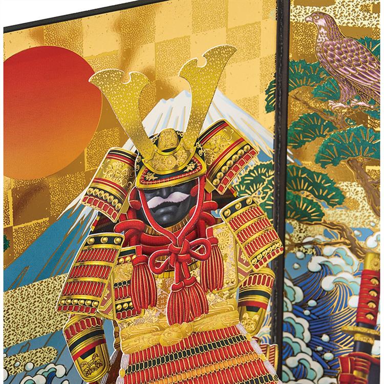 和風クリスマスカード 立体 よろい飾り