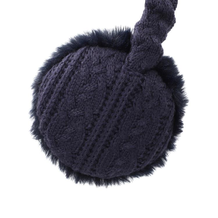 4WAY イヤーマフラー ニット編み ダークネイビー【ロフト限定】 ダークネイビー