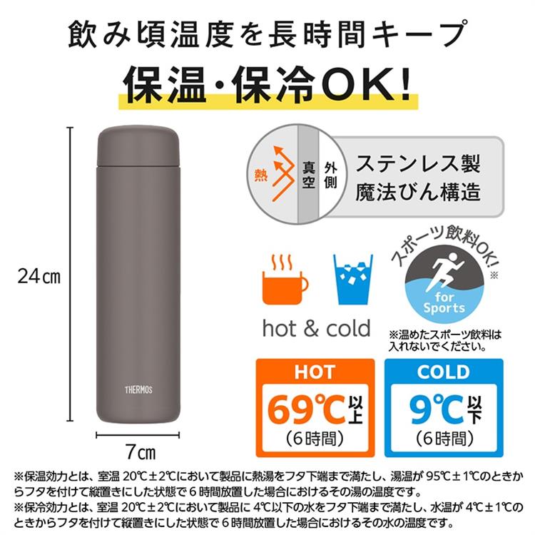 真空断熱ケータイマグ 650ml JPB-650 フォーギーブラウン サーモス 水筒 フォーギーブラウン