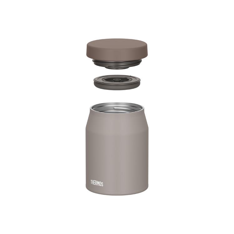 真空断熱スープジャー 400ml JEF-400 グレージュ グレージュ
